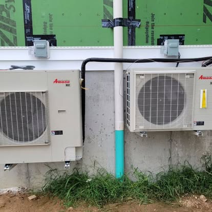 Outdoor HVAC equipment from Williams Heating & Cooling’s project gallery