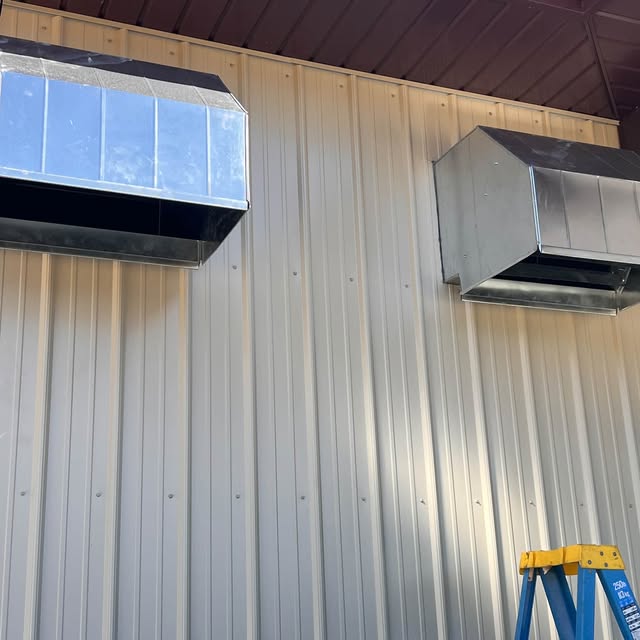 Wall-mounted equipment pictured in Williams Heating & Cooling